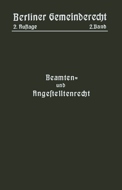 Produktbild: Beamten- und Angestelltenrecht