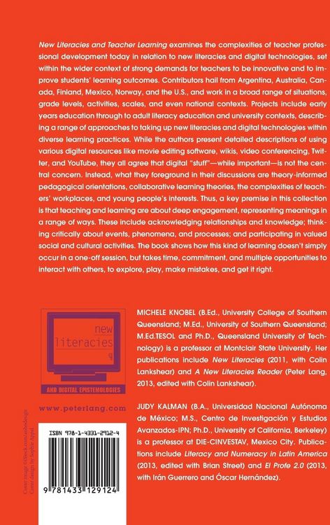 Produktbild: New Literacies and Teacher Learning