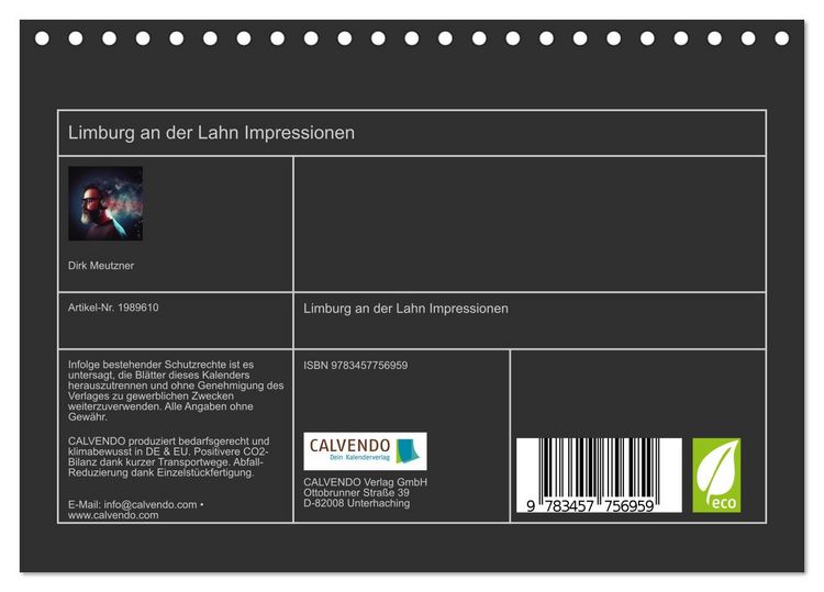 Produktbild: Limburg an der Lahn Impressionen (Tischkalender 2026 DIN A5 quer), CALVENDO Monatskalender