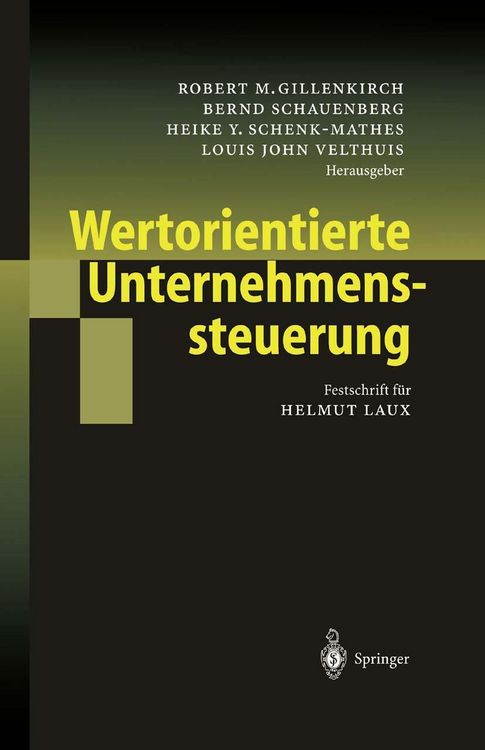 Produktbild: Wertorientierte Unternehmenssteuerung