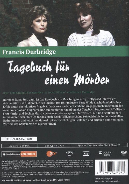 Produktbild: Tagebuch f&uuml;r einen M&ouml;rder