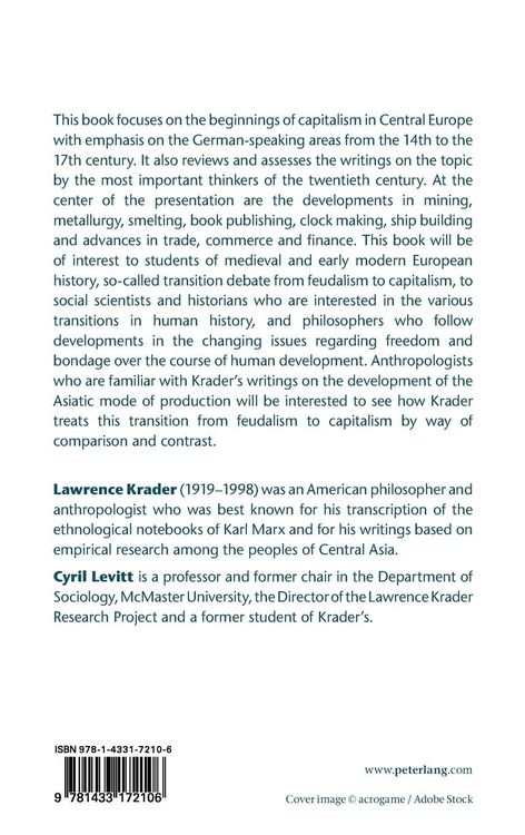 Produktbild: The Beginnings of Capitalism in Central Europe