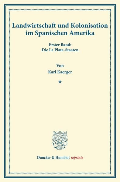 Produktbild: Landwirtschaft und Kolonisation im Spanischen Amerika.