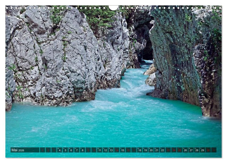 Produktbild: Slowenien - Soca Tal (Wandkalender 2026 DIN A3 quer), CALVENDO Monatskalender