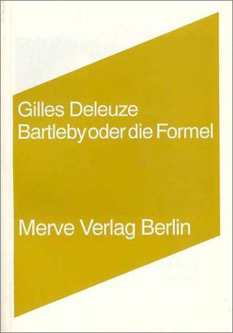 Produktbild: Bartleby oder Die Formel