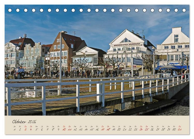 Produktbild: Liebenswertes Travem&uuml;de (Tischkalender 2026 DIN A5 quer), CALVENDO Monatskalender