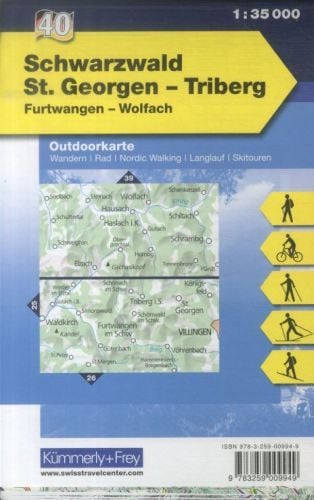 Produktbild: KuF Deutschland Outdoorkarte 40 Schwarzwald