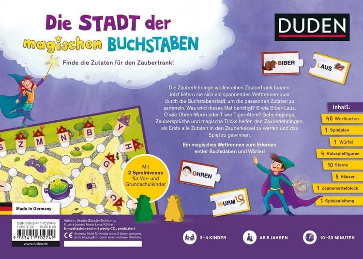 Produktbild: Weltenf&auml;nger: Die Stadt der magischen Buchstaben (Spiel) - ab 5 Jahren