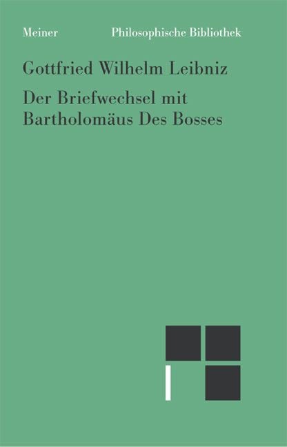 Produktbild: Der Briefwechsel mit Bartholom&auml;us Des Bosses