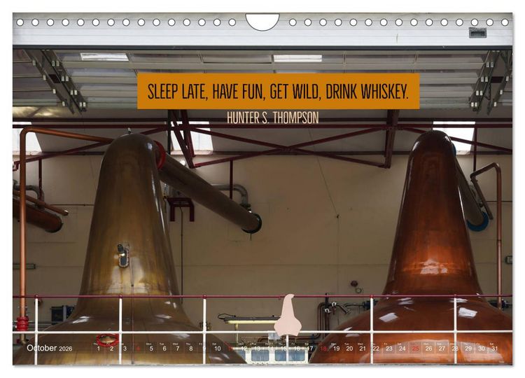 Produktbild: Wonderful Whisky Wisdom (Wall Calendar 2026 DIN A4 landscape), CALVENDO 12 Month Wall Calendar