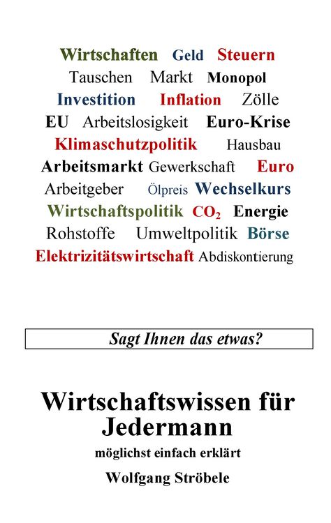 Produktbild: Wirtschaftswissen f&uuml;r Jedermann