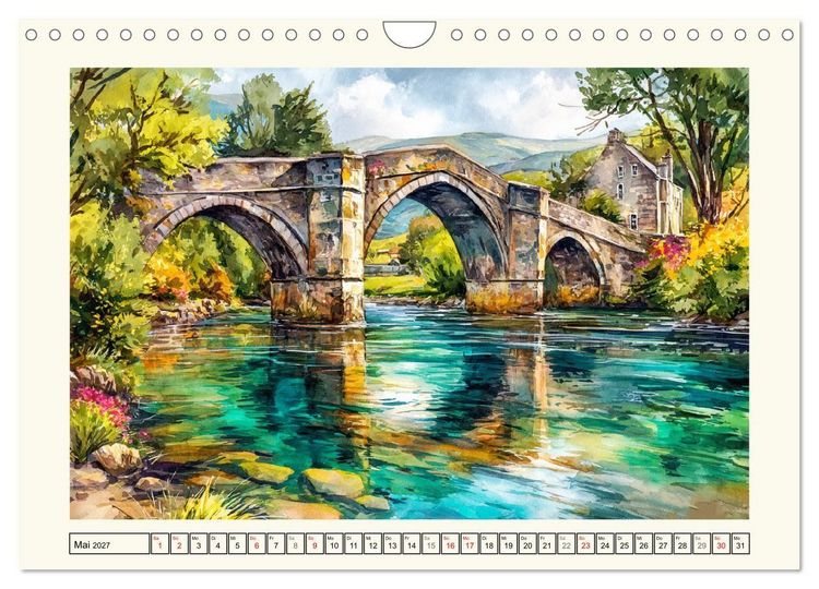 Produktbild: Irland. K&uuml;nstlerische Aquarelle zwischen K&uuml;ste und Hochland (Wandkalender 2027 DIN A4 quer), CALVENDO Monatskalender