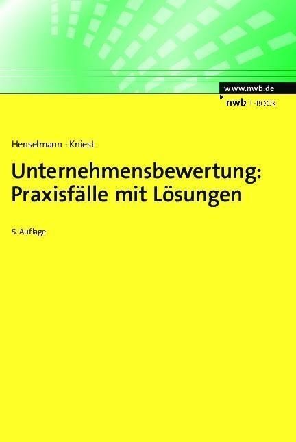 Produktbild: Unternehmensbewertung: Praxisf&auml;lle mit L&ouml;sungen