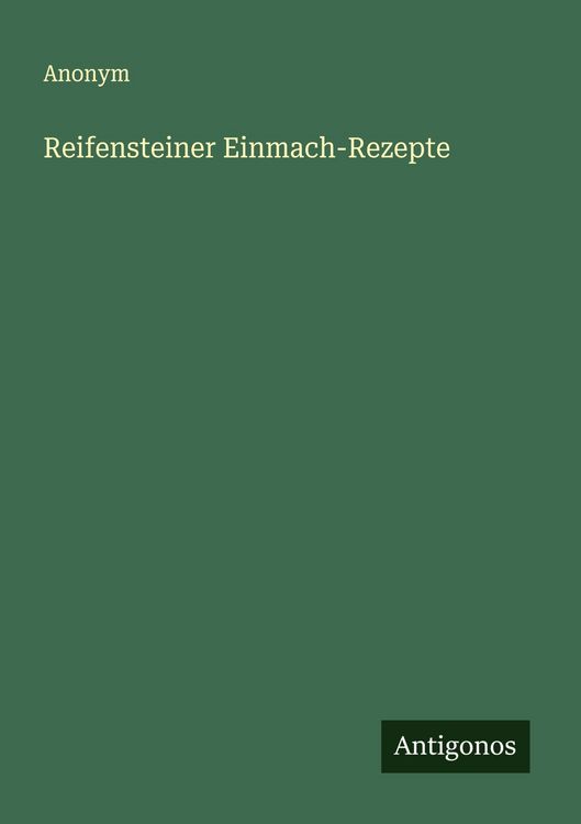 Produktbild: Reifensteiner Einmach-Rezepte