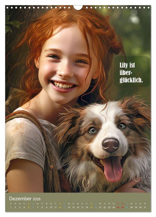 Produktbild: Lily und der Wunschbaum (Wandkalender 2026 DIN A3 hoch), CALVENDO Monatskalender
