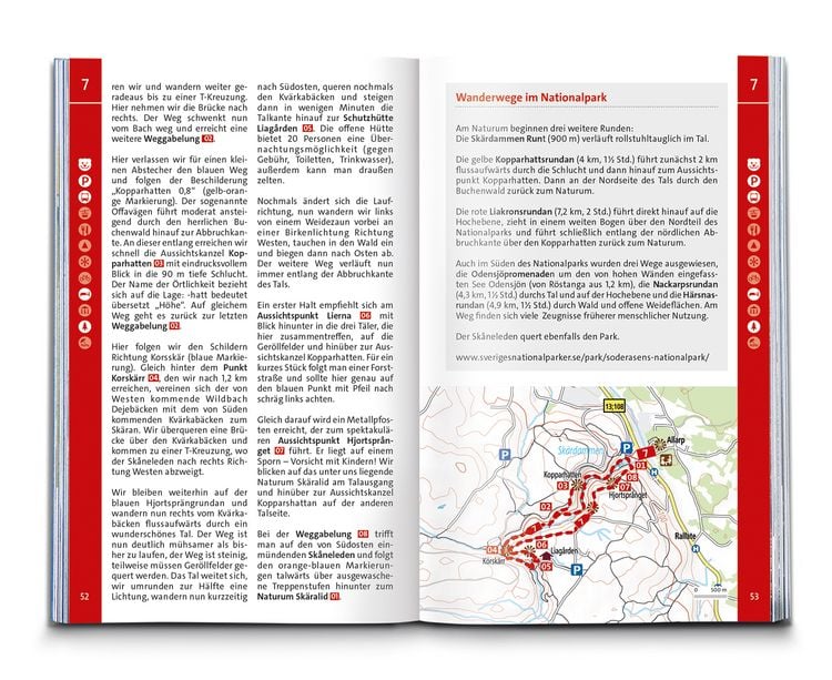 Produktbild: KOMPASS Wanderf&uuml;hrer Schweden S&uuml;d und Mitte, Von Sk&aring;ne bis Dalarna, 80 Touren