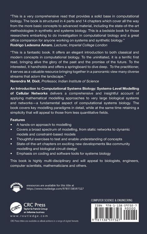 Produktbild: An Introduction to Computational Systems Biology