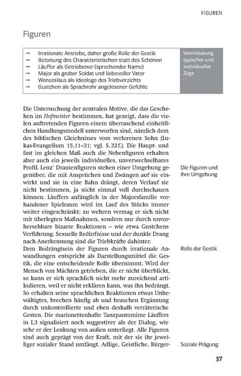 Produktbild: Klett Lekt&uuml;rehilfen J. M. R. Lenz, Der Hofmeister/Die Soldaten