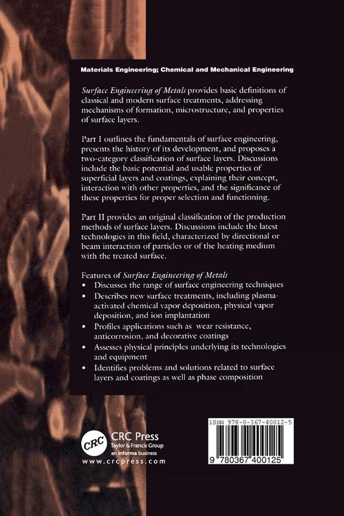 Produktbild: Surface Engineering of Metals