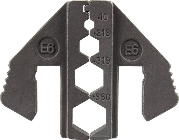 Produktbild: TOOLCRAFT PLE-0E6 Crimp-Eins&auml;tze Geeignet f&uuml;r Kabeltyp: RG59, RG58, RG6 Passend f&uuml;r Marke (Zangen): TOOLCRAFT PZ-500