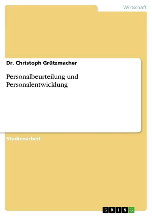 Produktbild: Personalbeurteilung und Personalentwicklung