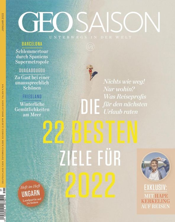 Produktbild: GEO SAISON 01/2022 - Die 22 Besten Ziele f&uuml;r 2022
