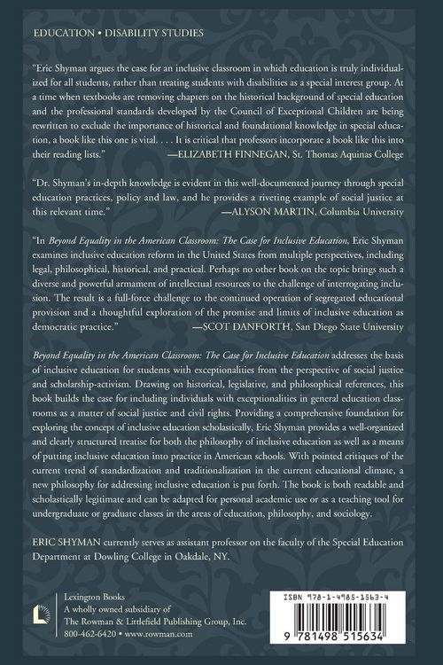 Produktbild: Beyond Equality in the American Classroom