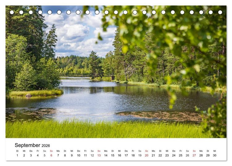 Produktbild: Schwedischer Sommer in V&auml;rmland (Tischkalender 2026 DIN A5 quer), CALVENDO Monatskalender