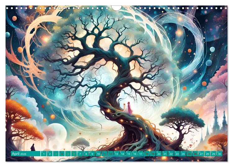 Produktbild: B&auml;ume wie Pers&ouml;nlichkeiten (Wandkalender 2026 DIN A3 quer), CALVENDO Monatskalender