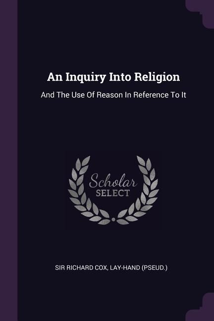 Produktbild: An Inquiry Into Religion