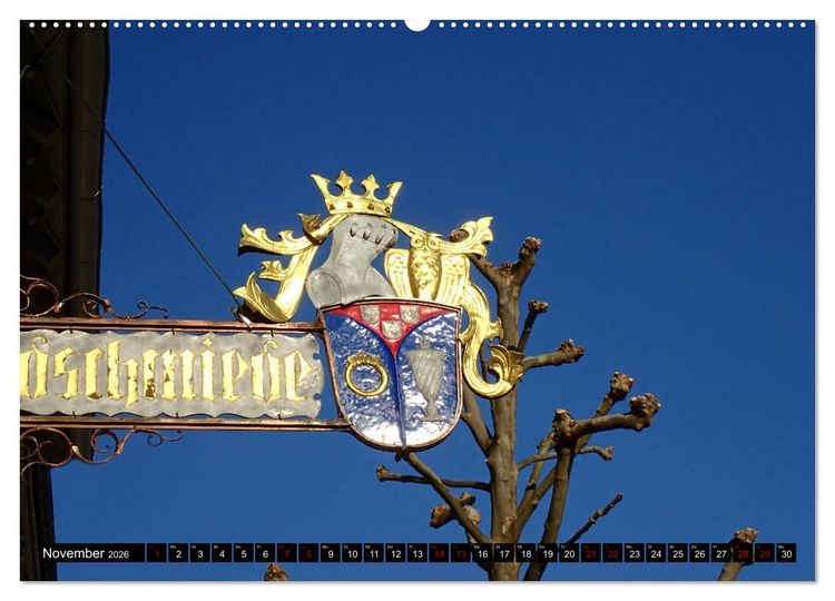 Produktbild: Sehenswertes Bensheim an der Bergstra&szlig;e (Wandkalender 2026 DIN A2 quer), CALVENDO Monatskalender