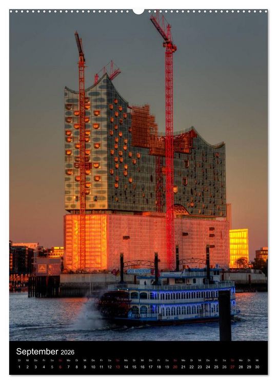 Produktbild: Hamburg im Hochformat (hochwertiger Premium Wandkalender 2026 DIN A2 hoch), Kunstdruck in Hochglanz