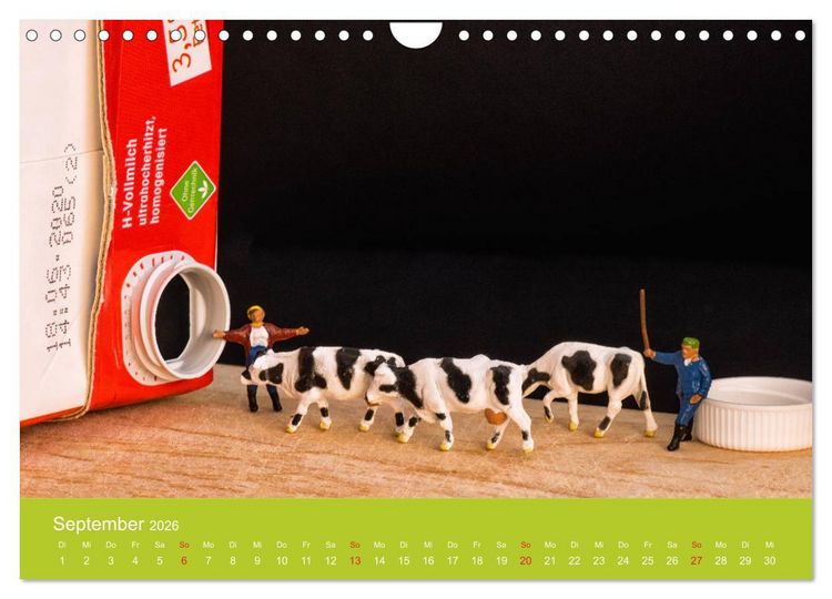Produktbild: Neue Miniaturen - Klein ganz gro&szlig; 2.0 (Wandkalender 2026 DIN A4 quer), CALVENDO Monatskalender