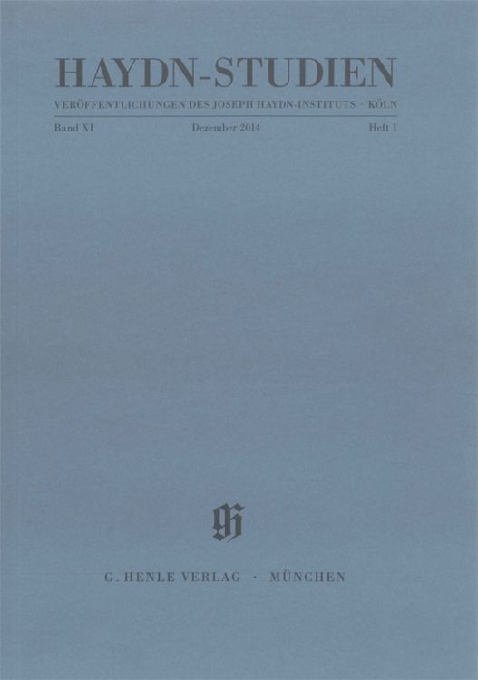 Produktbild: Haydn Studien Band XI, Heft 1