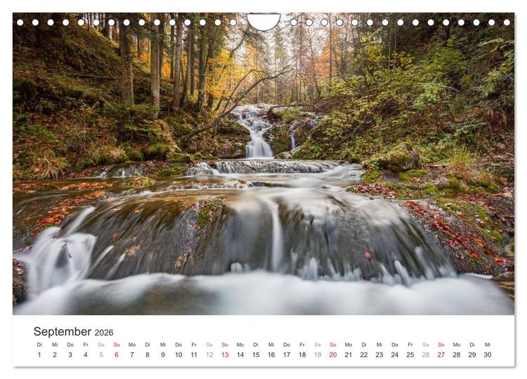 Produktbild: Wasserf&auml;lle Europas (Wandkalender 2026 DIN A4 quer), CALVENDO Monatskalender