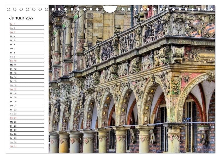 Produktbild: Bremen ganz nah (Wandkalender 2027 DIN A4 quer), CALVENDO Monatskalender