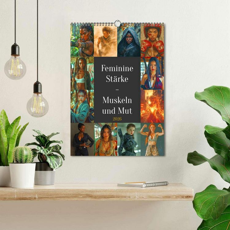 Produktbild: Feminine St&auml;rke - Muskeln und Mut (Wandkalender 2026 DIN A3 hoch), CALVENDO Monatskalender