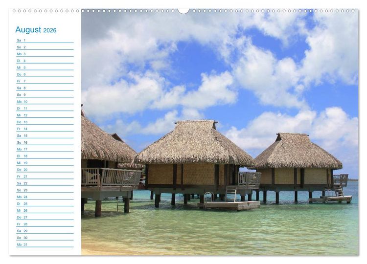 Produktbild: Franz&ouml;sisch-Polynesien - Trauminseln im S&uuml;dpazifik (Wandkalender 2026 DIN A2 quer), CALVENDO Monatskalender