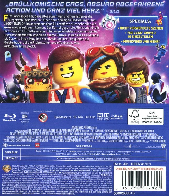 Produktbild: The Lego Movie 2