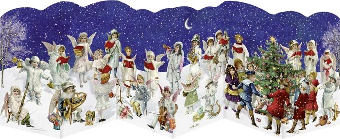 Produktbild: Mini-Adventskalender-Sortiment - Nostalgische Leporello-Karten
