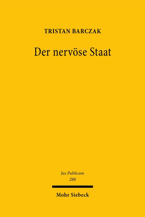 Produktbild: Barczak, T: Der nerv&ouml;se Staat
