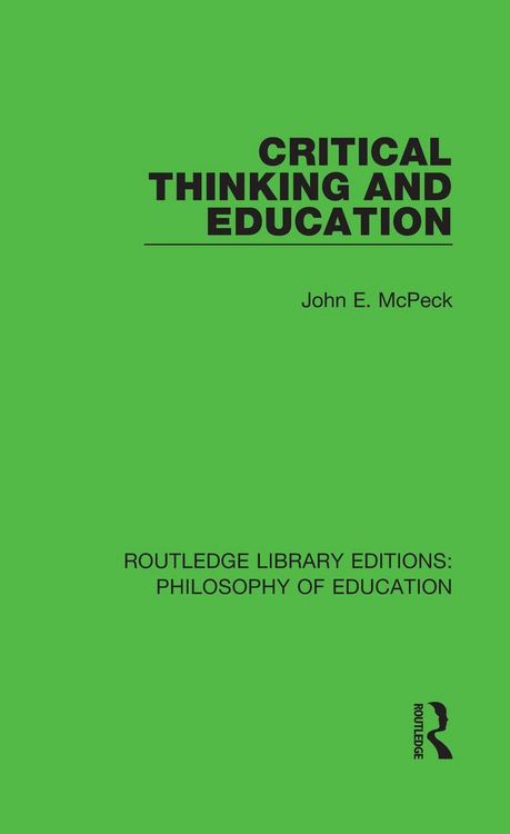 Produktbild: Critical Thinking and Education