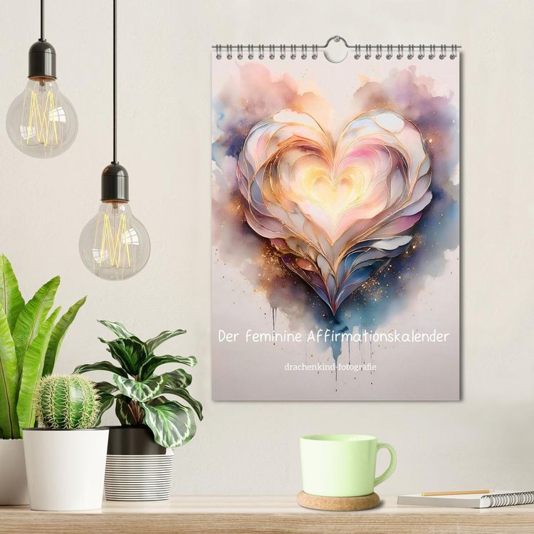 Produktbild: Der feminine Affirmationskalender (Wandkalender 2026 DIN A4 hoch), CALVENDO Monatskalender