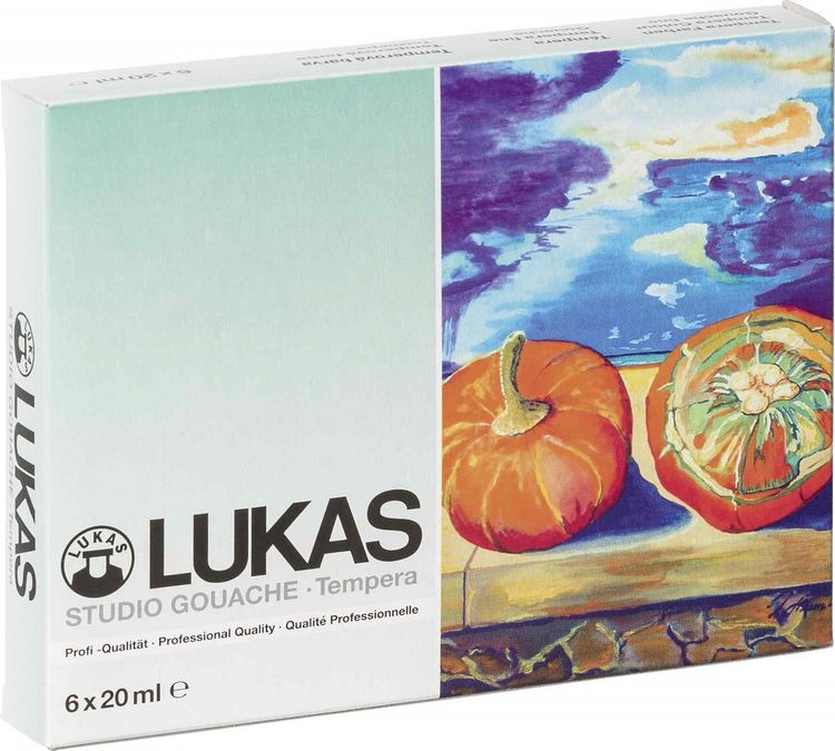 Produktbild: Lukas Studio Gouache Tempera Farben 6 x 20ml