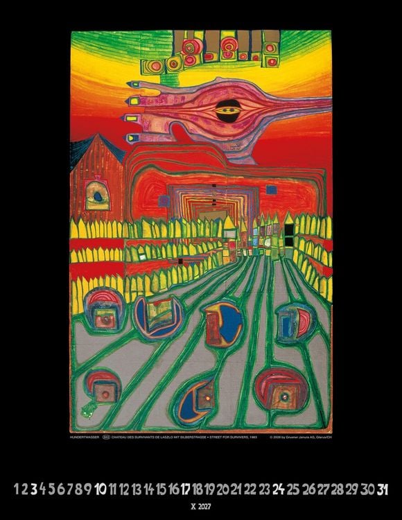 Produktbild: Hundertwasser Art Calendar 2027