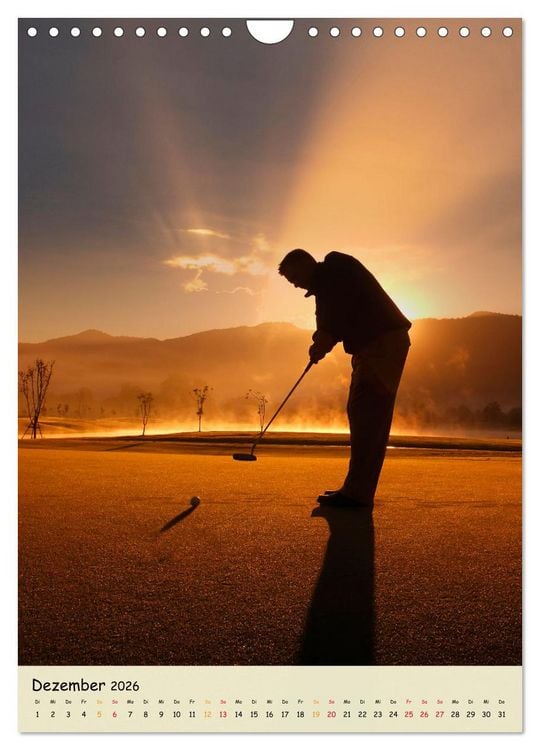Produktbild: Golf Leidenschaft (Wandkalender 2026 DIN A4 hoch), CALVENDO Monatskalender