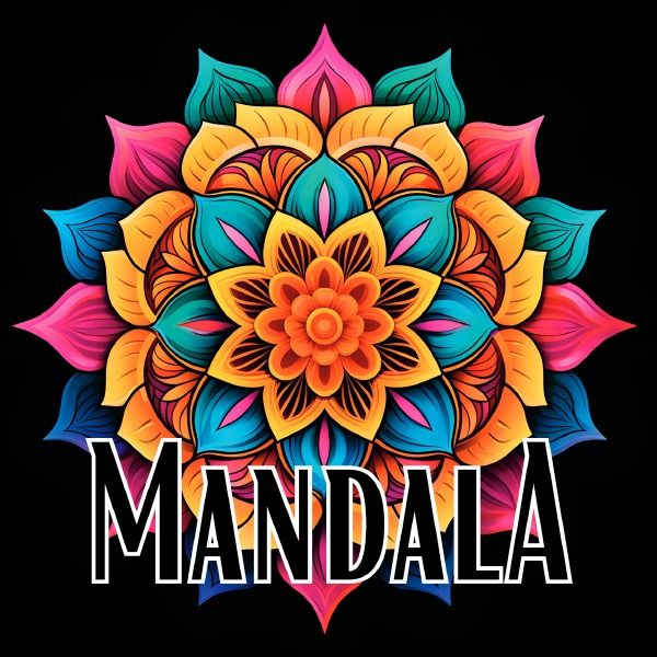 Produktbild: Black Midnight- Mandala / Schwarzes Mandala Malbuch