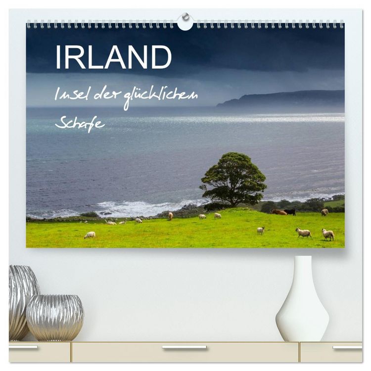 Produktbild: IRLAND - Insel der gl&uuml;cklichen Schafe (hochwertiger Premium Wandkalender 2026 DIN A2 quer), Kunstdruck in Hochglanz