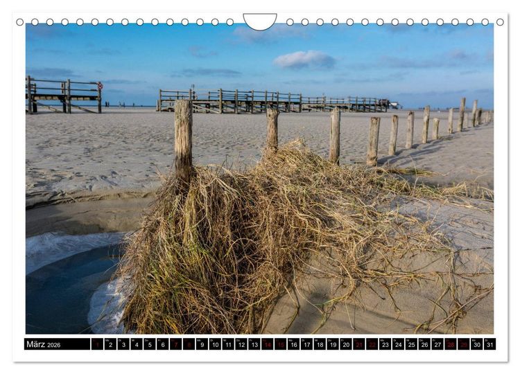 Produktbild: St. Peter-Ording - Natur pur (Wandkalender 2026 DIN A4 quer), CALVENDO Monatskalender