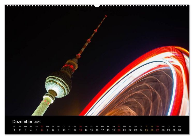 Produktbild: Berlin dynmaic (hochwertiger Premium Wandkalender 2026 DIN A2 quer), Kunstdruck in Hochglanz